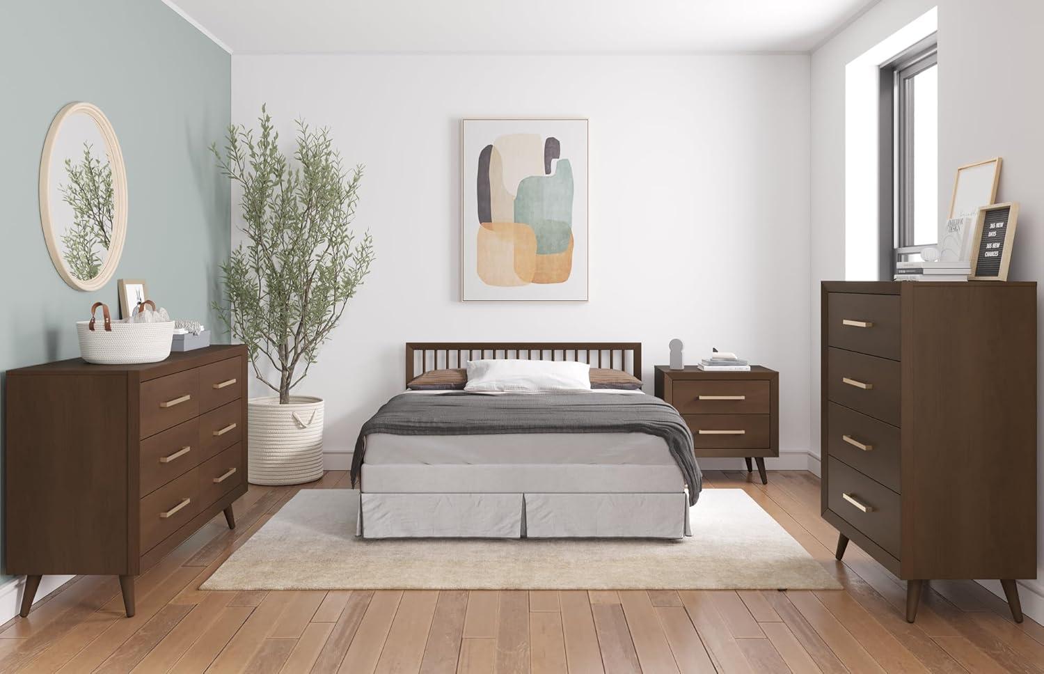 imageChild Craft 6Drawer Cranbrook Double Dresser for Nursery or Bedroom Plenty of Storage AntiTip Kit Included to Prevent Tipping NonToxic Baby Safe Finish Lunar GrayToasted Chestnut Brown