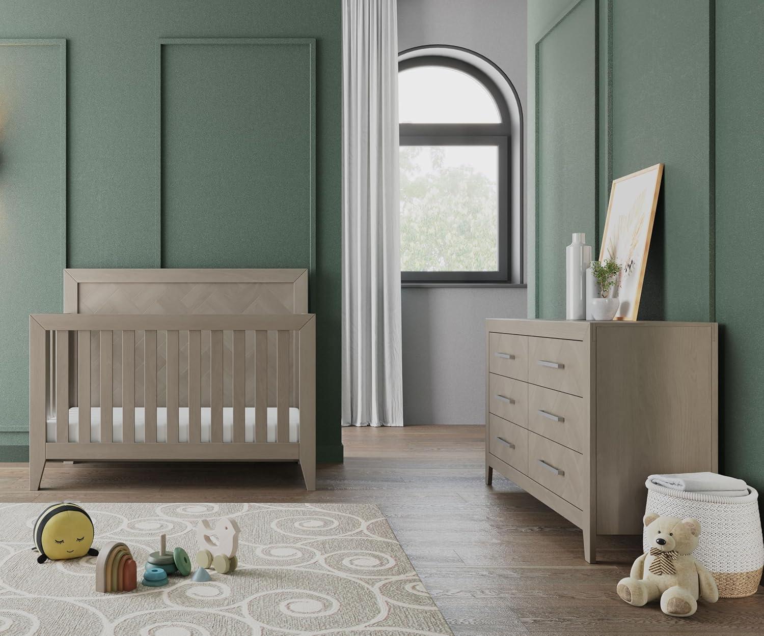 imageChild Craft 6Drawer Kieran Dresser for Nursery or Bedroom Plenty of Storage AntiTip Kit Included to Prevent Tipping NonToxic Baby Safe Finish ReadytoAssemble Toasted ChestnutGrey