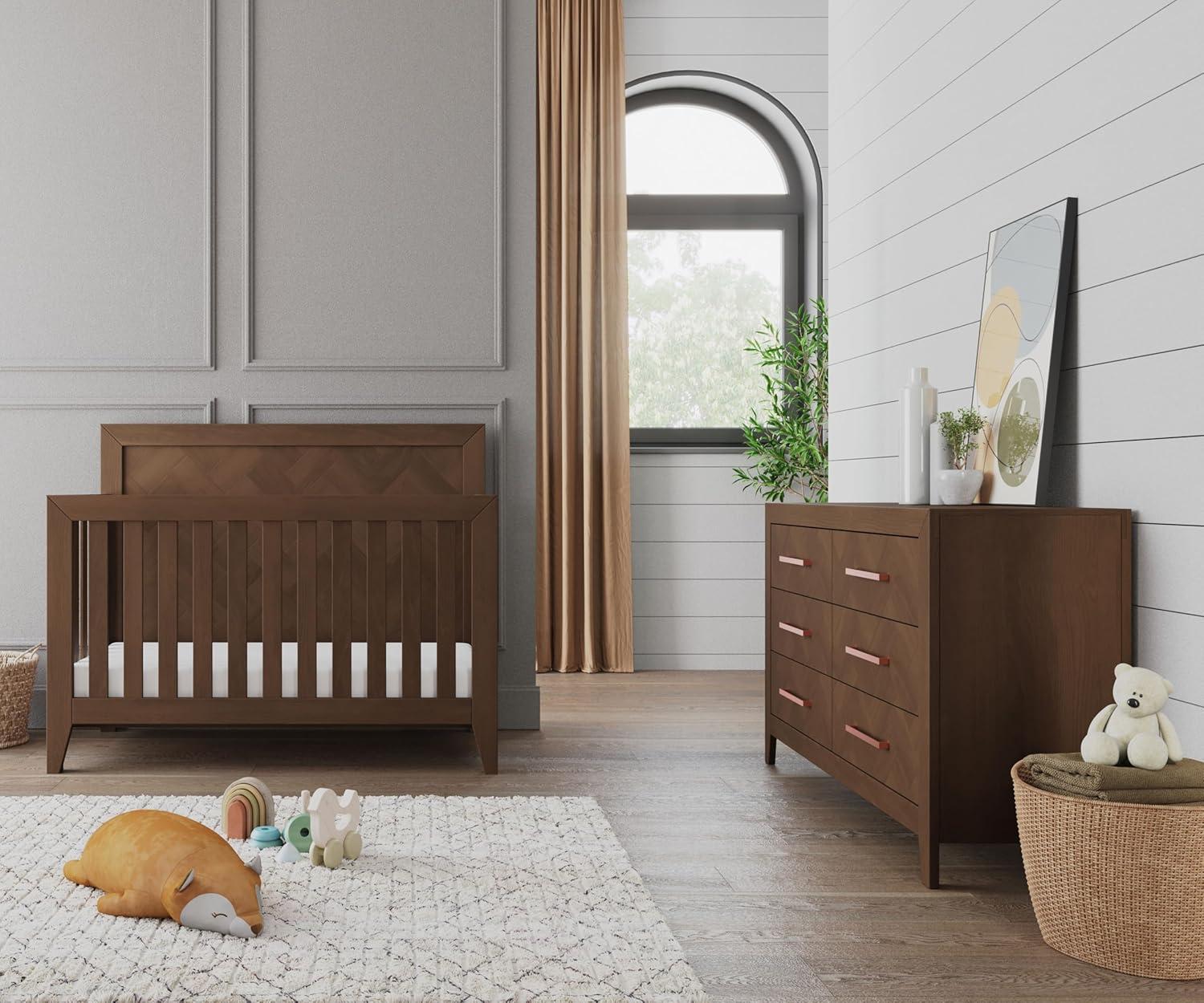 imageChild Craft 6Drawer Kieran Dresser for Nursery or Bedroom Plenty of Storage AntiTip Kit Included to Prevent Tipping NonToxic Baby Safe Finish ReadytoAssemble Toasted ChestnutBrown