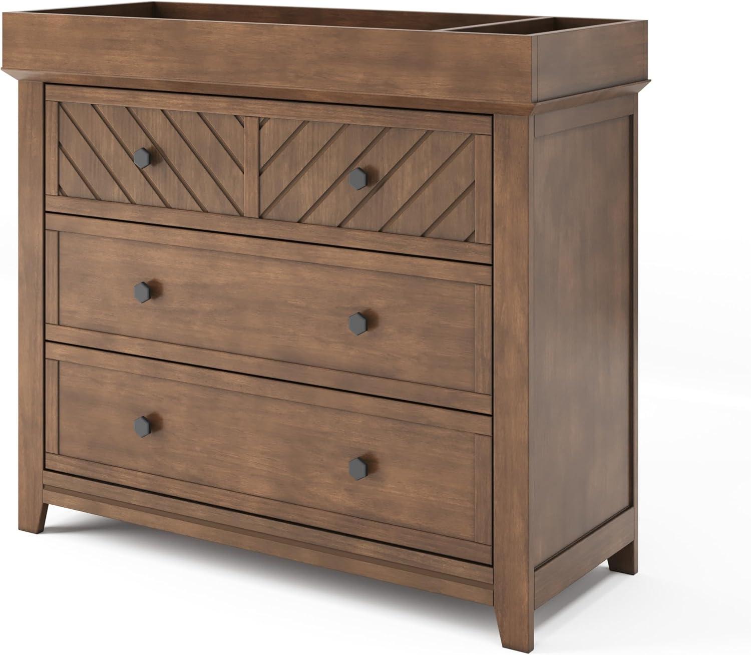 imageChild Craft Atwood 3 Drawer Dresser for Nursery or Bedroom Plenty of Storage AntiTip Kit Included to Prevent Tipping NonToxic Baby Safe Finish Cocoa Bean
