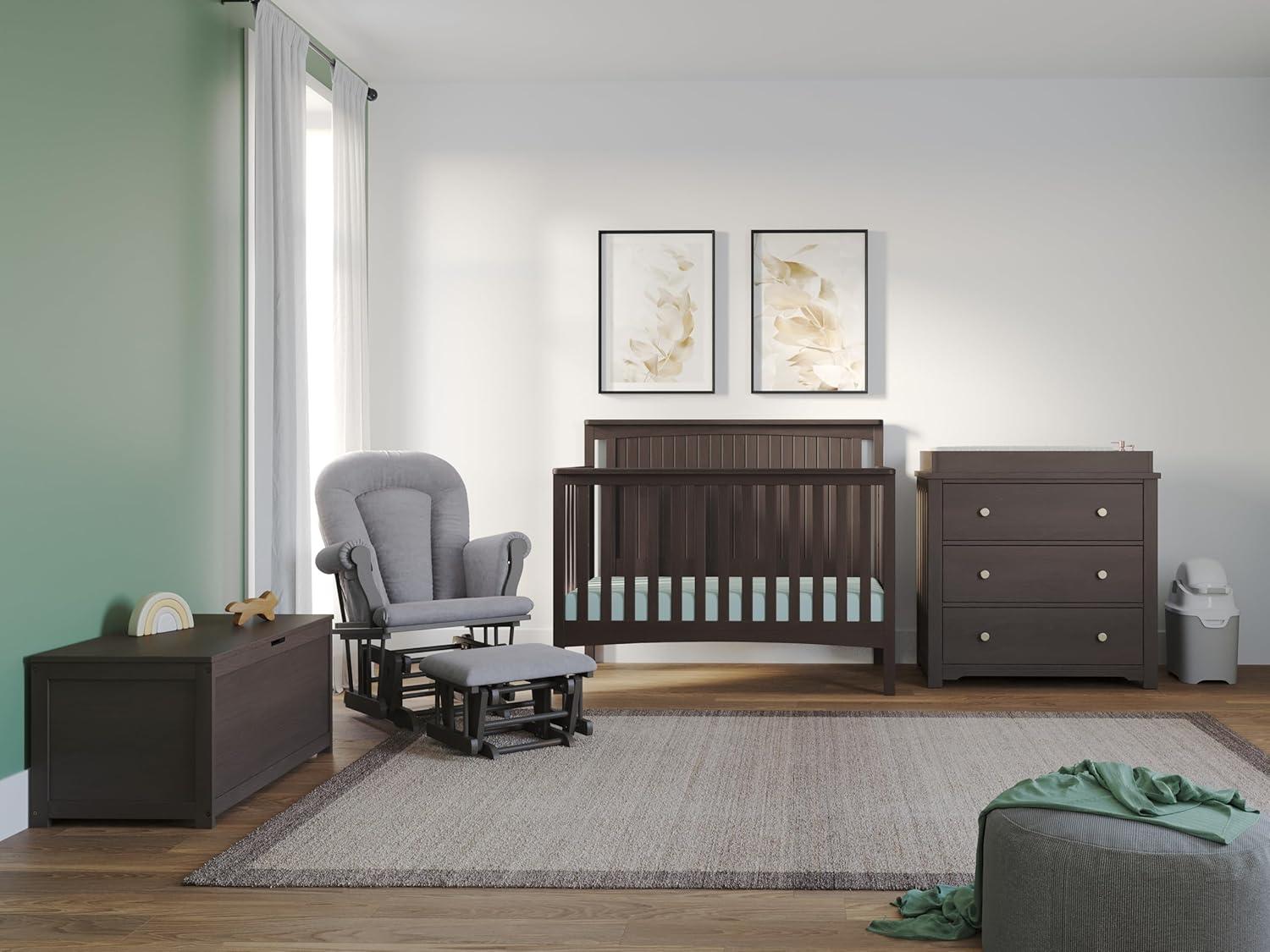 imageChild Craft Harmony 3 Drawer Dresser with Removable Changing Table Topper for Nursery or Bedroom Plenty of Storage AntiTip Kit Included to Prevent Tipping NonToxic Baby Safe Finish Matte WhiteDapper Gray