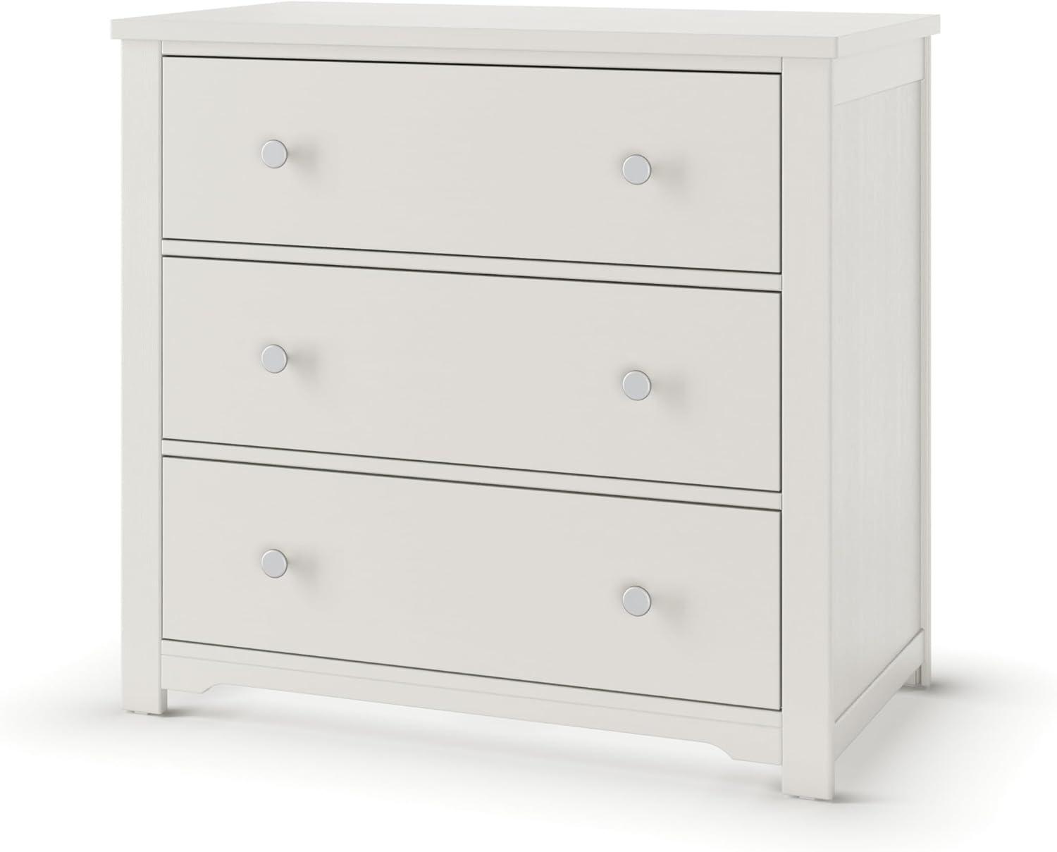 imageChild Craft Harmony 3 Drawer Dresser with Removable Changing Table Topper for Nursery or Bedroom Plenty of Storage AntiTip Kit Included to Prevent Tipping NonToxic Baby Safe Finish Matte WhiteBrushed Cotton