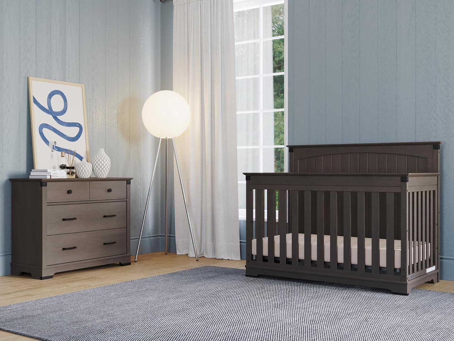 imageChild Craft Redmond 3 Drawer Dresser for Nursery or Bedroom Plenty of Storage AntiTip Kit Included to Prevent Tipping NonToxic Baby Safe Finish Dapper GrayGrey