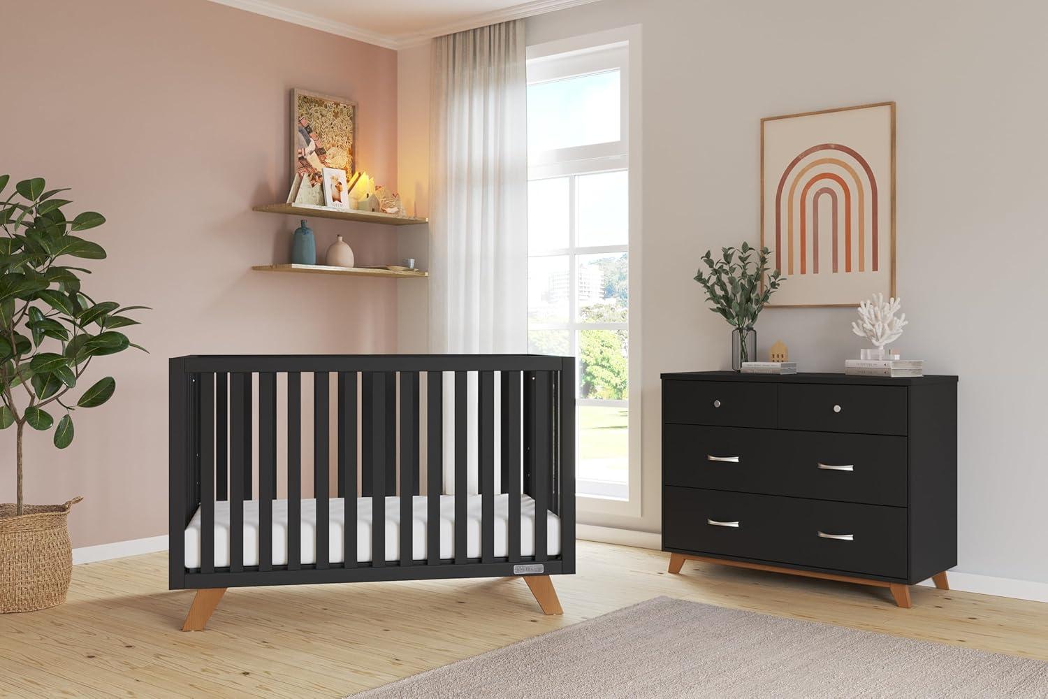 imageChild Craft SOHO 3 Drawer Dresser for Nursery or Bedroom Plenty of Storage AntiTip Kit Included to Prevent Tipping NonToxic Baby Safe Finish EbonyEbony