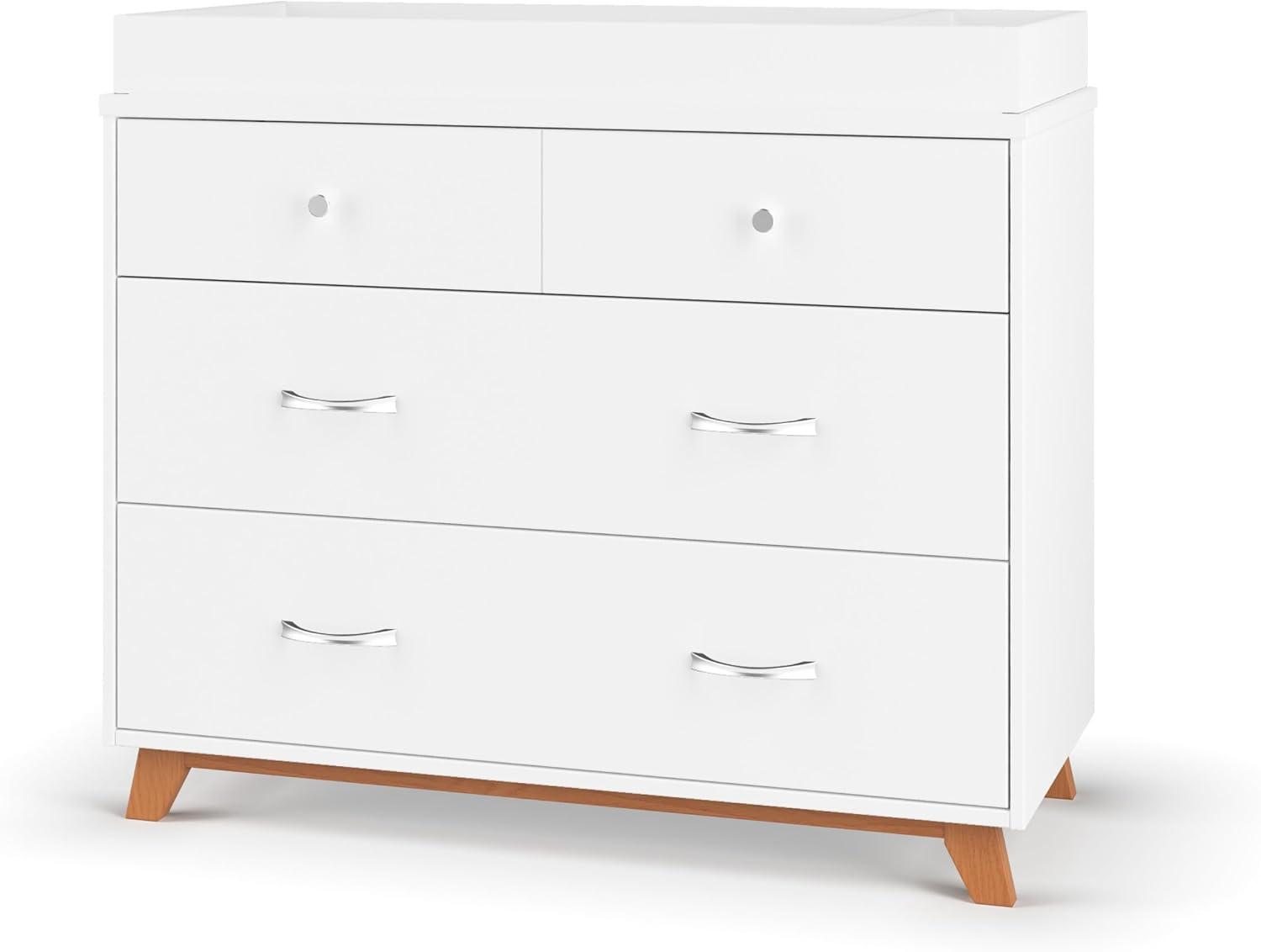 imageChild Craft SOHO 3 Drawer Dresser for Nursery or Bedroom Plenty of Storage AntiTip Kit Included to Prevent Tipping NonToxic Baby Safe Finish EbonyWhite