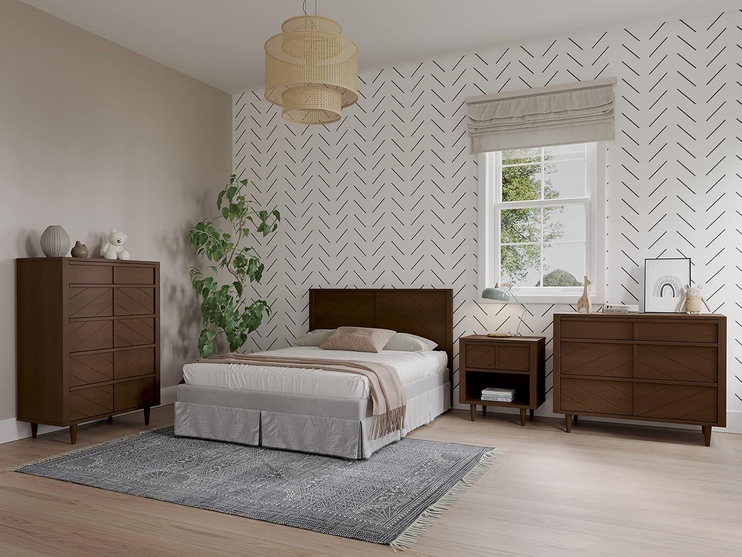 imageChild Craft Surrey Hill 3 Drawer Dresser forNursery or Bedroom Plenty of Storage AntiTip Kit Included to Prevent Tipping NonToxic Baby Safe Finish Toasted ChestnutToasted Chestnut