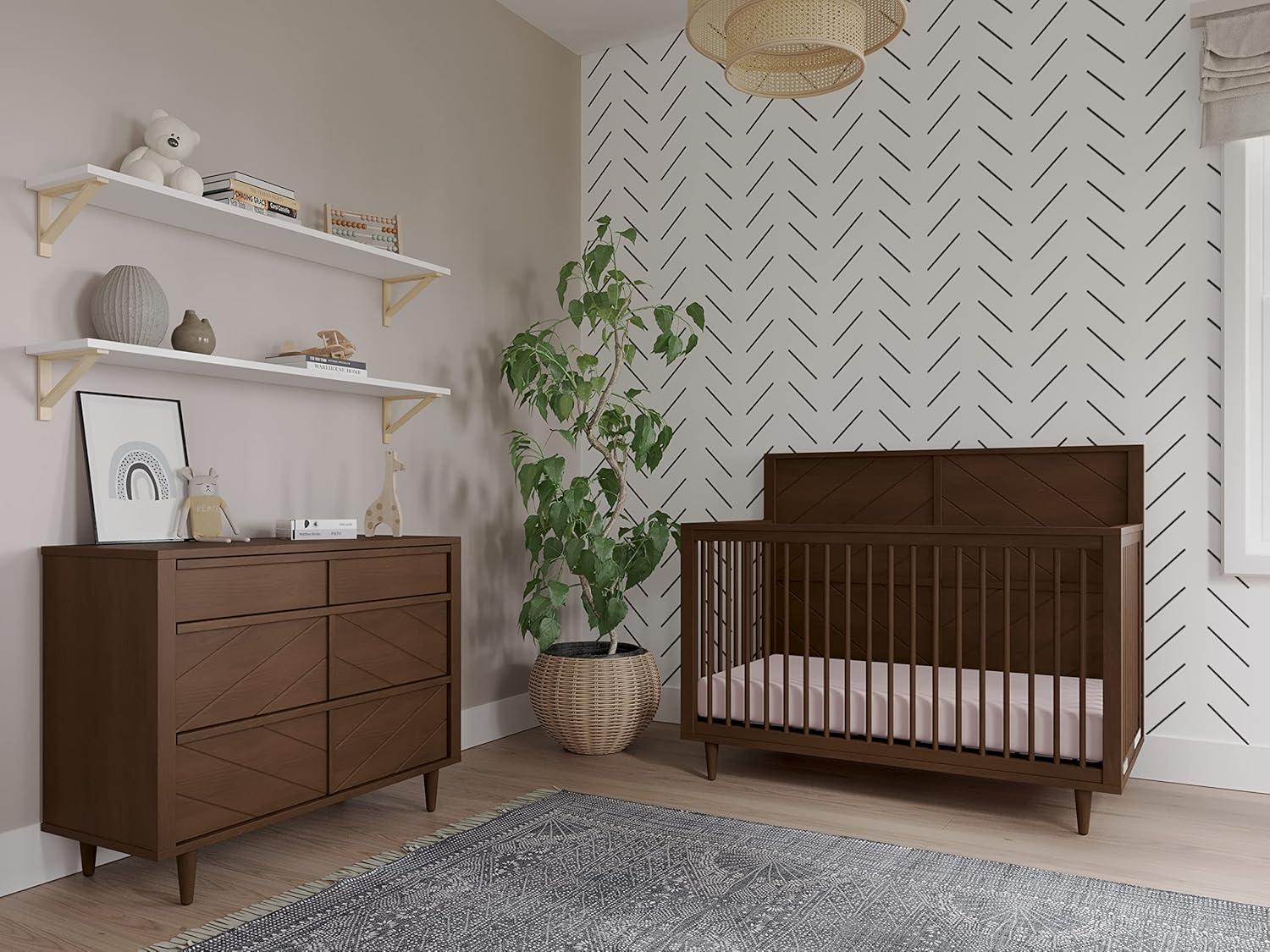 imageChild Craft Surrey Hill 3 Drawer Dresser forNursery or Bedroom Plenty of Storage AntiTip Kit Included to Prevent Tipping NonToxic Baby Safe Finish Toasted ChestnutToasted Chestnut