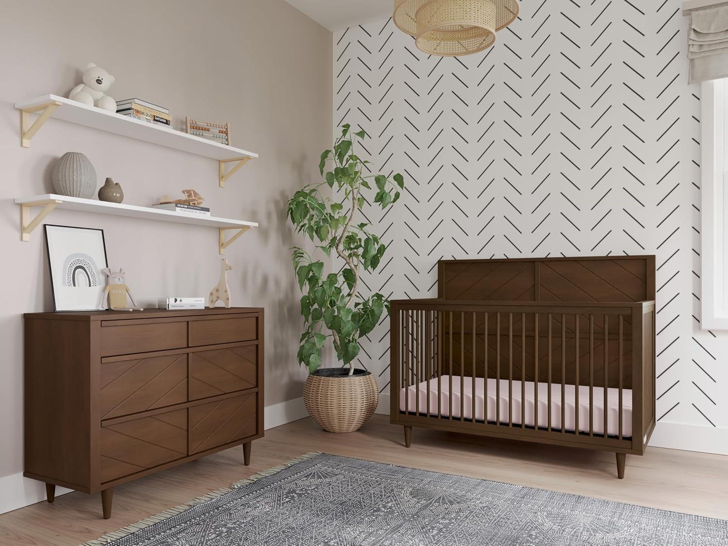 imageChild Craft Surrey Hill 3 Drawer Dresser forNursery or Bedroom Plenty of Storage AntiTip Kit Included to Prevent Tipping NonToxic Baby Safe Finish Toasted ChestnutToasted Chestnut