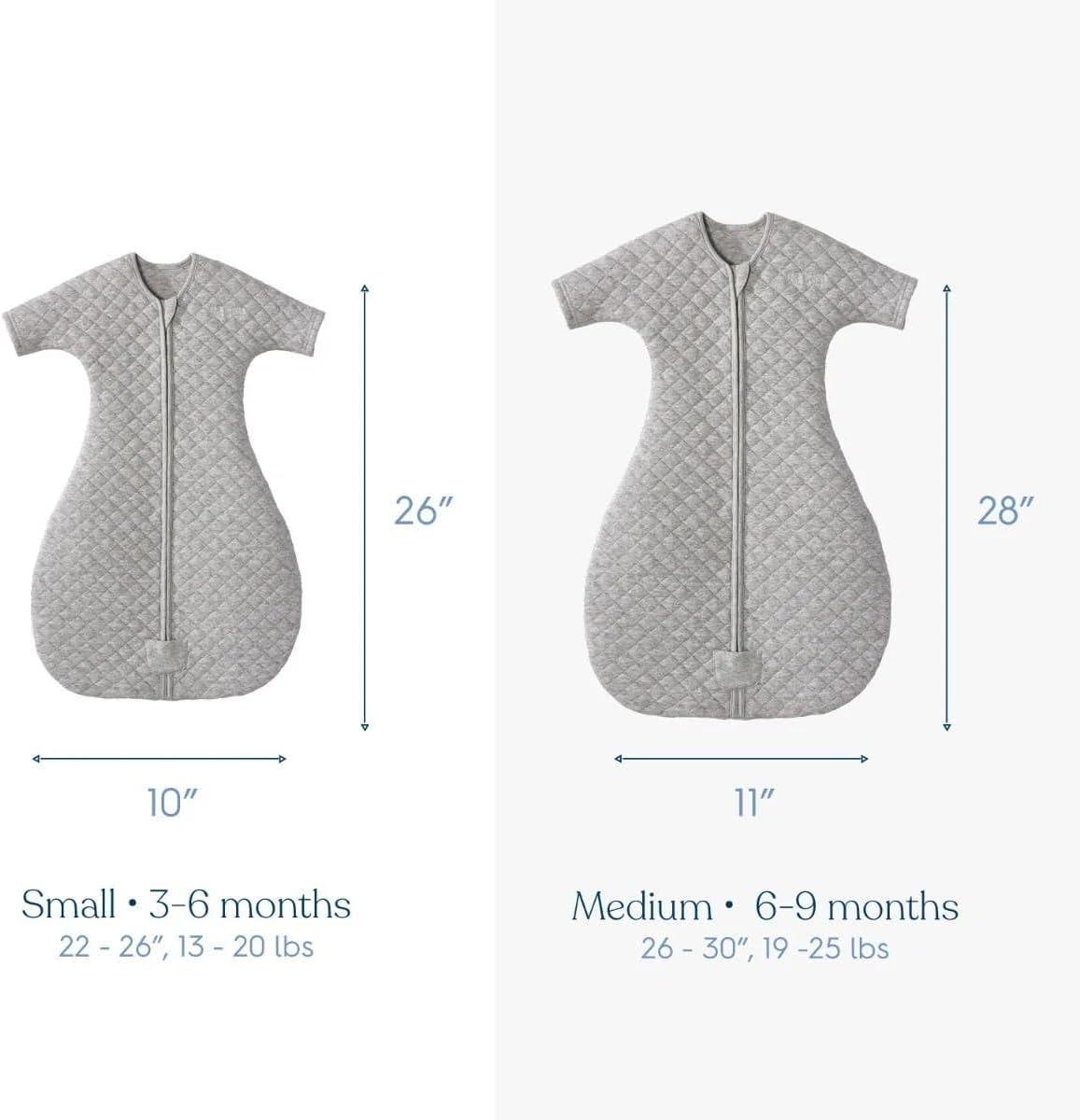 imageHALO Easy Transition Sleepsack Wearable Blanket TOG 15 Heather Grey SmallHeather Denim