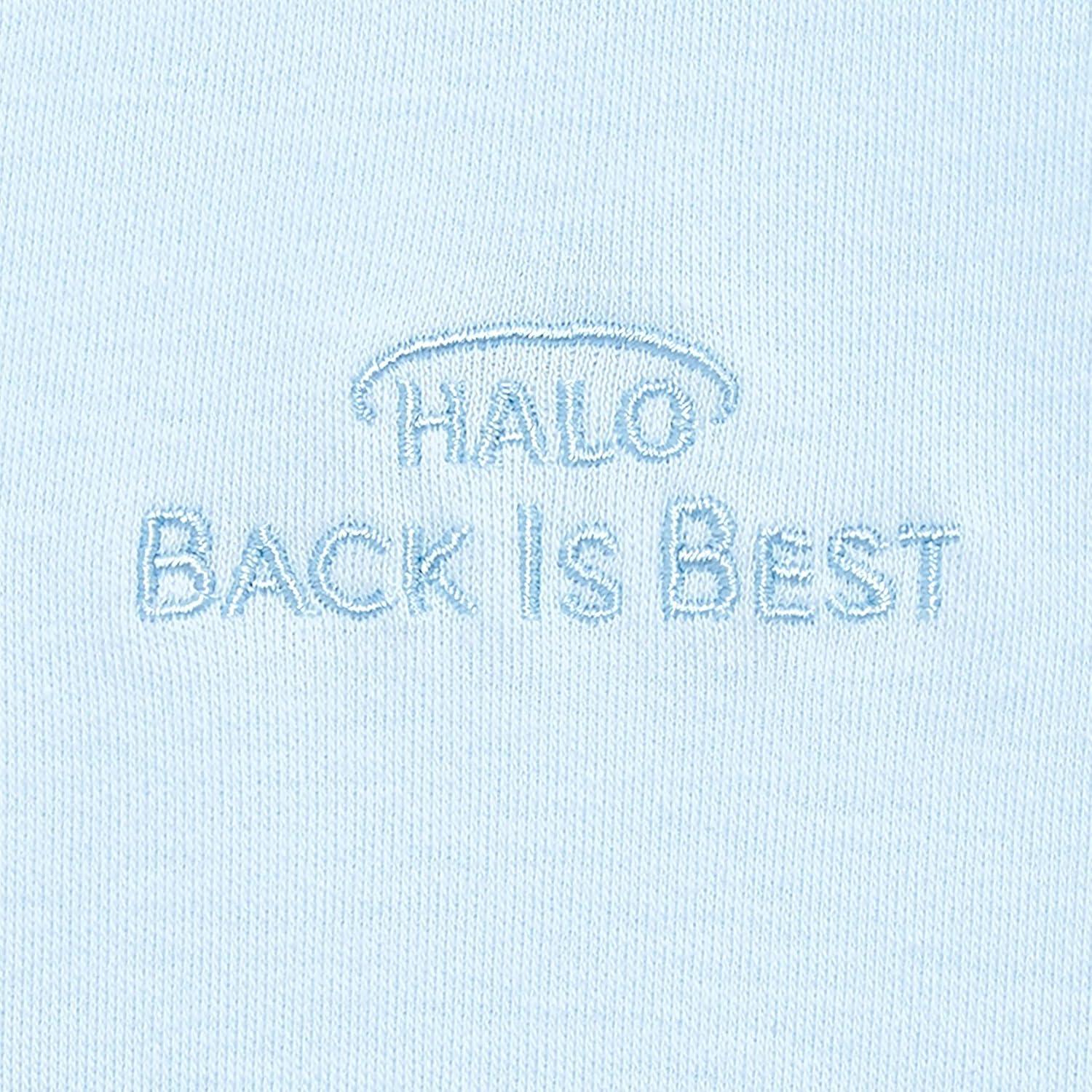 imageHALO SleepSack 100 Cotton Wearable Blanket Swaddle Transition Sleeping Bag TOG 05 Blue Thyme Large 1218 MonthsBaby Blue