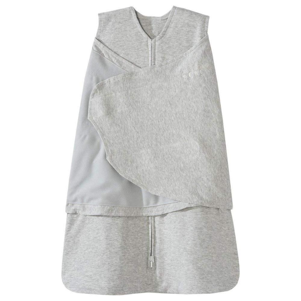 imageHALO 100 Cotton Sleepsack Swaddle 3Way Adjustable Wearable Blanket TOG 15 Baby Blue Newborn 03 MonthsHeather Gray