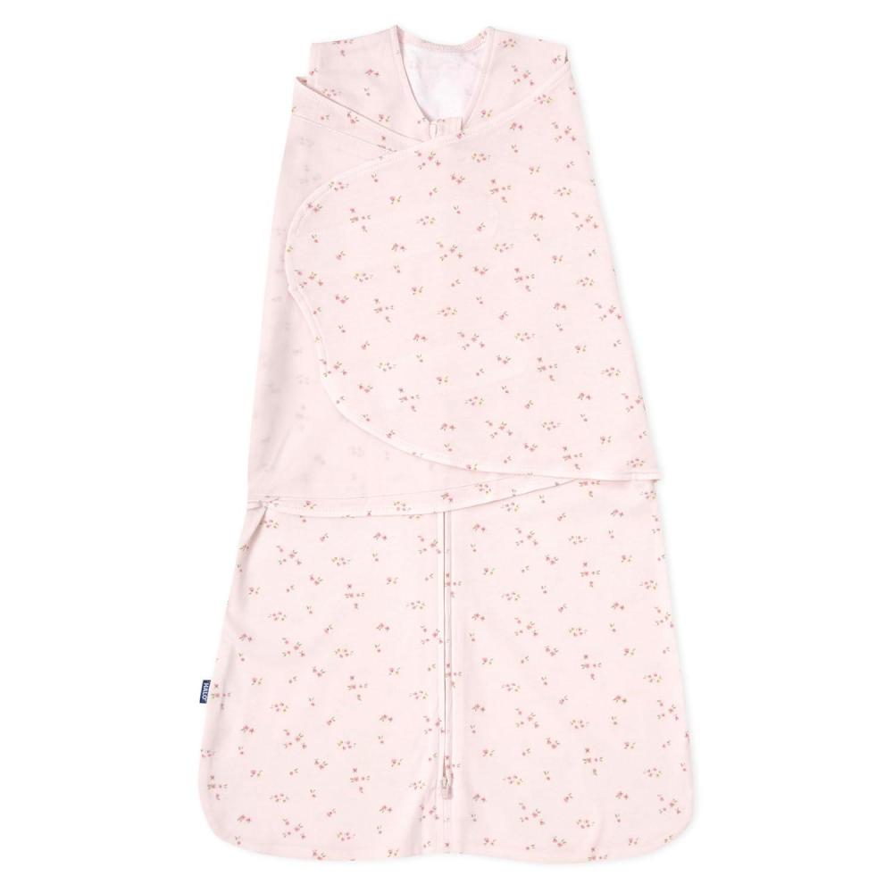 imageHALO 100 Cotton Sleepsack Swaddle 3Way Adjustable Wearable Blanket TOG 15 Baby Blue Newborn 03 MonthsPink Floral