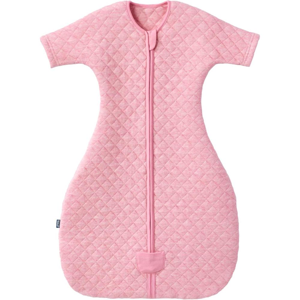imageHALO Easy Transition Sleepsack Wearable Blanket TOG 15 Heather Grey SmallHeather Pink