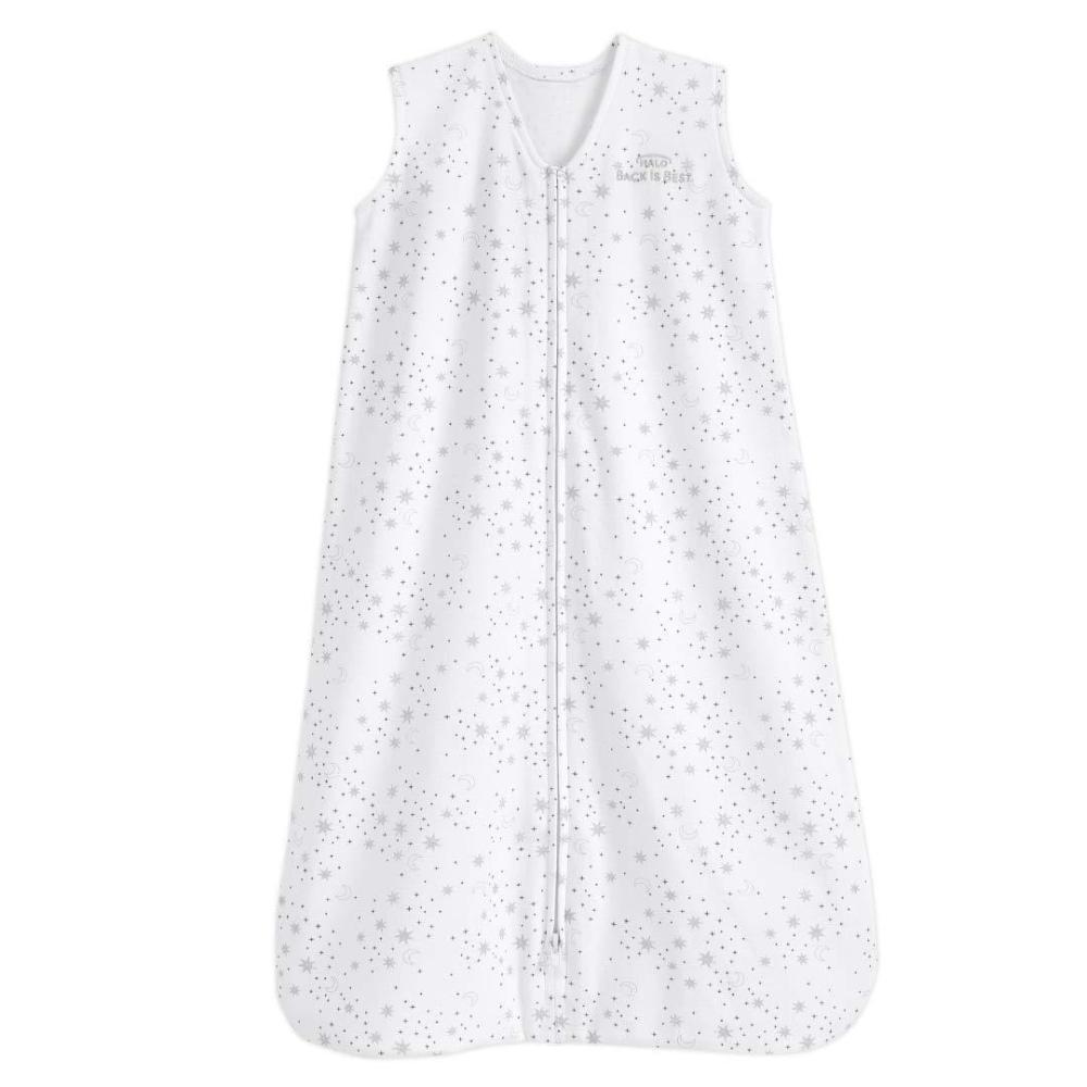 imageHALO SleepSack 100 Cotton Wearable Blanket Swaddle Transition Sleeping Bag TOG 05 Blue Thyme Large 1218 MonthsMidnight Moonsgrey