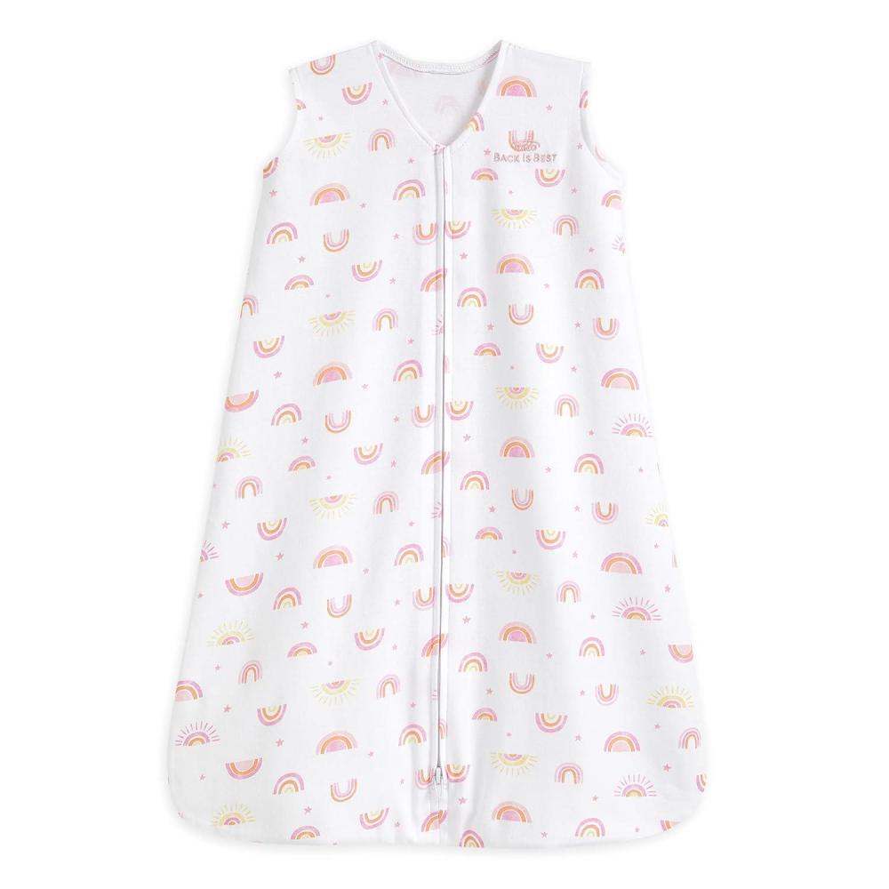 imageHALO SleepSack 100 Cotton Wearable Blanket Swaddle Transition Sleeping Bag TOG 05 Blue Thyme Large 1218 MonthsSunshine Rainbows