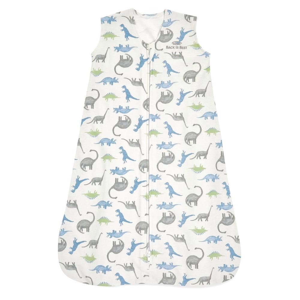 imageHALO SleepSack 100 Cotton Wearable Blanket Swaddle Transition Sleeping Bag TOG 05 Blue Thyme Large 1218 MonthsWatercolor Dinos