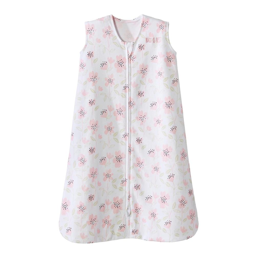 imageHALO SleepSack 100 Cotton Wearable Blanket Swaddle Transition Sleeping Bag TOG 05 Blue Thyme Large 1218 MonthsWildflower Blush