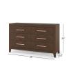 Child Craft 6-Drawer Kieran Dresser for Nursery or Bedroom, Plenty of Storage, Anti-Tip Kit Included to Prevent Tipping, Non-Toxic, Baby Safe Finish, Ready-to-Assemble (Toasted Chestnut)(Brown)