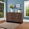 Child Craft 6-Drawer Kieran Dresser for Nursery or Bedroom, Plenty of Storage, Anti-Tip Kit Included to Prevent Tipping, Non-Toxic, Baby Safe Finish, Ready-to-Assemble (Toasted Chestnut)(Brown)