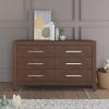 Child Craft 6-Drawer Kieran Dresser for Nursery or Bedroom, Plenty of Storage, Anti-Tip Kit Included to Prevent Tipping, Non-Toxic, Baby Safe Finish, Ready-to-Assemble (Toasted Chestnut)(Brown)
