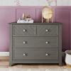 Child Craft Atwood 3 Drawer Dresser for Nursery or Bedroom, Plenty of Storage, Anti-Tip Kit Included to Prevent Tipping, Non-Toxic, Baby Safe Finish (Lunar Gray)