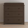 Child Craft Harmony 3 Drawer Dresser with Removable Changing Table Topper for Nursery or Bedroom, Plenty of Storage, Anti-Tip Kit Included to Prevent Tipping, Non-Toxic, Baby Safe Finish (Matte White)(Brushed Truffle)