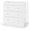 Child Craft Harmony 3 Drawer Dresser with Removable Changing Table Topper for Nursery or Bedroom, Plenty of Storage, Anti-Tip Kit Included to Prevent Tipping, Non-Toxic, Baby Safe Finish (Matte White)(White)