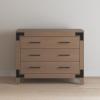 Child Craft Lucas 3 Drawer Dresser for Nursery or Bedroom, Plenty of Storage, Anti-Tip Kit Included to Prevent Tipping, Non-Toxic, Baby Safe Finish (Nutmeg)(Dusty Heather)