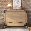 Child Craft Lucas 3 Drawer Dresser for Nursery or Bedroom, Plenty of Storage, Anti-Tip Kit Included to Prevent Tipping, Non-Toxic, Baby Safe Finish (Nutmeg)(Nutmeg)