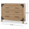 Child Craft Lucas 3 Drawer Dresser for Nursery or Bedroom, Plenty of Storage, Anti-Tip Kit Included to Prevent Tipping, Non-Toxic, Baby Safe Finish (Nutmeg)(Nutmeg)
