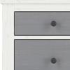 Child Craft Ocean Grove 6 Drawer Dresser for Nursery or Bedroom, Plenty of Storage, Anti-Tip Kit Included to Prevent Tipping, Non-Toxic, Baby Safe Finish (White/Gray)(White / Gray)