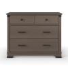 Child Craft Redmond 3 Drawer Dresser for Nursery or Bedroom, Plenty of Storage, Anti-Tip Kit Included to Prevent Tipping, Non-Toxic, Baby Safe Finish (Dapper Gray)(Grey)
