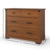 Child Craft Redmond 3 Drawer Dresser for Nursery or Bedroom, Plenty of Storage, Anti-Tip Kit Included to Prevent Tipping, Non-Toxic, Baby Safe Finish (Dapper Gray)(Brown)