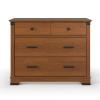 Child Craft Redmond 3 Drawer Dresser for Nursery or Bedroom, Plenty of Storage, Anti-Tip Kit Included to Prevent Tipping, Non-Toxic, Baby Safe Finish (Dapper Gray)(Brown)