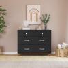Child Craft SOHO 3 Drawer Dresser for Nursery or Bedroom, Plenty of Storage, Anti-Tip Kit Included to Prevent Tipping, Non-Toxic, Baby Safe Finish (Ebony)(Ebony)