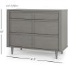 Child Craft Surrey Hill 3 Drawer Dresser for-Nursery or Bedroom, Plenty of Storage, Anti-Tip Kit Included to Prevent Tipping, Non-Toxic, Baby Safe Finish (Toasted Chestnut)(Lunar Gray)