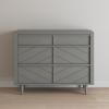 Child Craft Surrey Hill 3 Drawer Dresser for-Nursery or Bedroom, Plenty of Storage, Anti-Tip Kit Included to Prevent Tipping, Non-Toxic, Baby Safe Finish (Toasted Chestnut)(Lunar Gray)