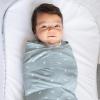 HALO 100% Cotton Sleepsack Swaddle, 3-Way Adjustable Wearable Blanket, TOG 1.5, Baby Blue, Newborn, 0-3 Months(Birds)