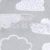 HALO 100% Cotton Sleepsack Swaddle, 3-Way Adjustable Wearable Blanket, TOG 1.5, Baby Blue, Newborn, 0-3 Months(Clouds)