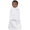 HALO 100% Cotton Sleepsack Swaddle, 3-Way Adjustable Wearable Blanket, TOG 1.5, Baby Blue, Newborn, 0-3 Months(Lamb Scribble)