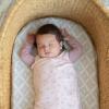 HALO 100% Cotton Sleepsack Swaddle, 3-Way Adjustable Wearable Blanket, TOG 1.5, Baby Blue, Newborn, 0-3 Months(Pink Floral)