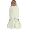 HALO 100% Cotton Sleepsack Swaddle, 3-Way Adjustable Wearable Blanket, TOG 1.5, Baby Blue, Newborn, 0-3 Months(Sage)