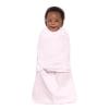 HALO 100% Cotton Sleepsack Swaddle, 3-Way Adjustable Wearable Blanket, TOG 1.5, Baby Blue, Newborn, 0-3 Months(Soft Pink)