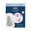 HALO 100% Cotton Sleepsack Swaddle, 3-Way Adjustable Wearable Blanket, TOG 1.5, Baby Blue, Newborn, 0-3 Months(Stems)