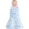 HALO Disney Baby 100% Cotton Sleepsack Swaddle, 3-Way Adjustable Wearable Blanket, TOG 1.5, Winnie Frolic, Newborn, 0-3 Months(Nemo Tie Dye)