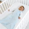 HALO SleepSack, 100% Cotton Wearable Blanket, Swaddle Transition Sleeping Bag, TOG 0.5, Blue Thyme, Large, 12-18 Months(Baby Blue)