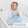 HALO SleepSack, 100% Cotton Wearable Blanket, Swaddle Transition Sleeping Bag, TOG 0.5, Blue Thyme, Large, 12-18 Months(Baby Blue)
