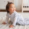 HALO SleepSack, 100% Cotton Wearable Blanket, Swaddle Transition Sleeping Bag, TOG 0.5, Blue Thyme, Large, 12-18 Months(Blue Stripe)