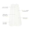 HALO SleepSack, 100% Cotton Wearable Blanket, Swaddle Transition Sleeping Bag, TOG 0.5, Blue Thyme, Large, 12-18 Months(Cream)