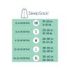 HALO SleepSack, 100% Cotton Wearable Blanket, Swaddle Transition Sleeping Bag, TOG 0.5, Blue Thyme, Large, 12-18 Months(Grey Squares & Triangles)